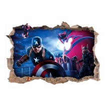 Vinilo marvel 3d agujero